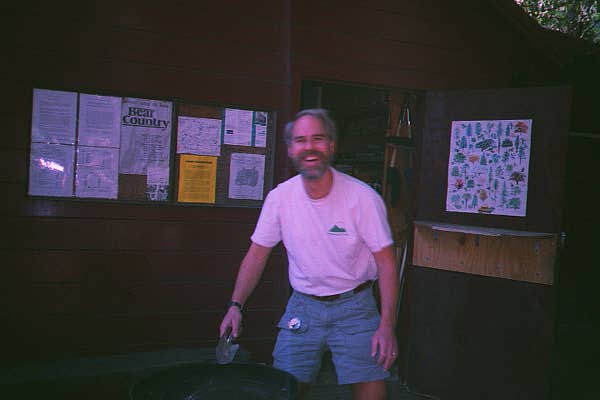 Chris preparing the grills -- by Bill
